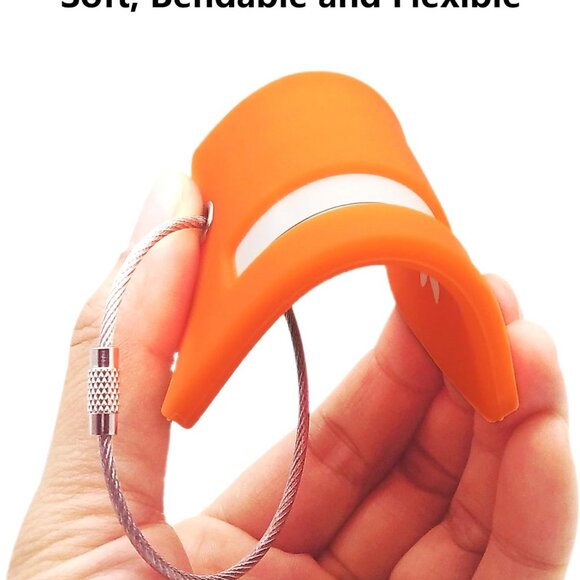 Silicone Luggage Tag with Name ID Card Perfect to Quickly Spot Luggage Suitcase - Picture 5 of 6